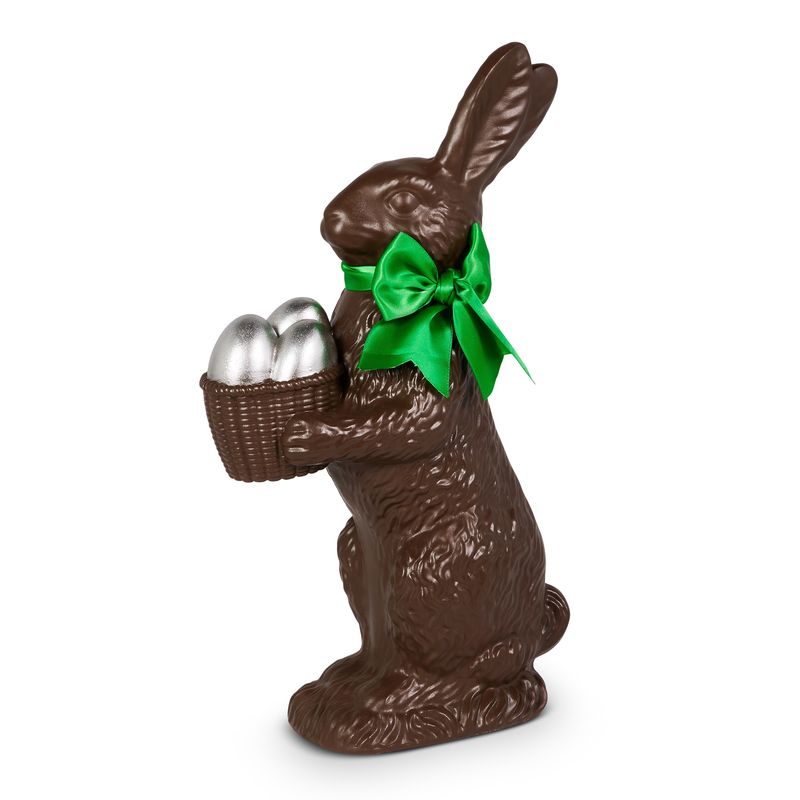 14" Chocolate Bunny with Egg Basket
