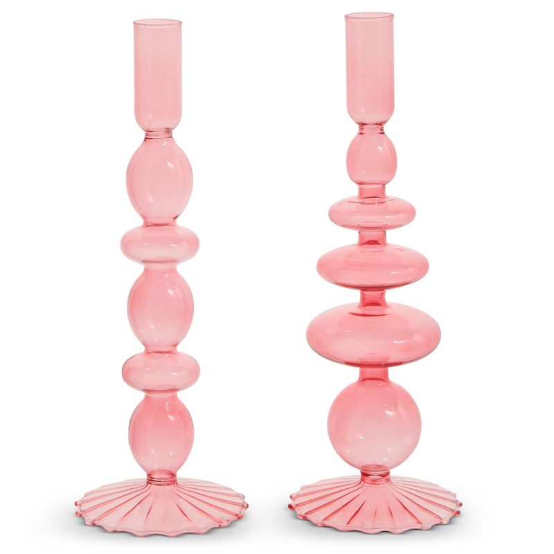 10.25&quot; Pink Candle Stick