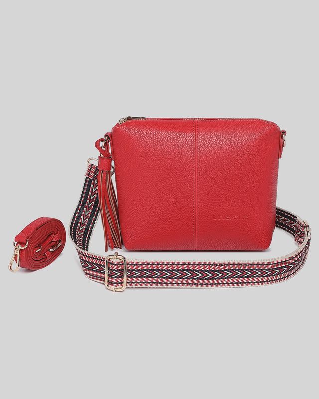 Kasey Eddie Crossbody Bag - Red