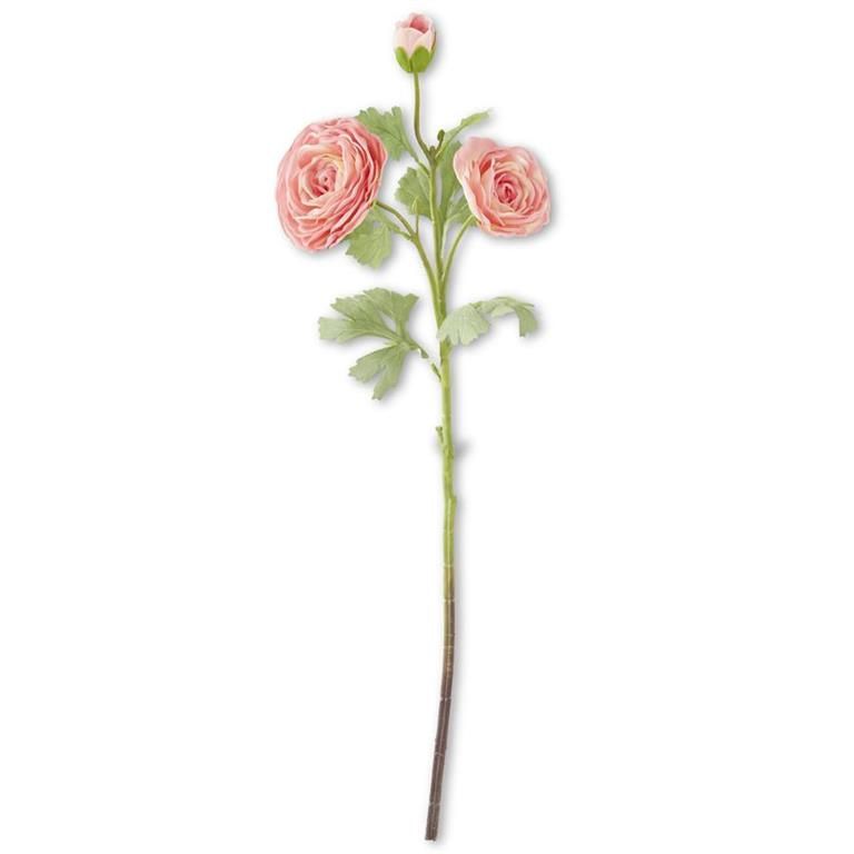 25&quot; Dark Pink Real Touch Triple Bloom Ranunculus