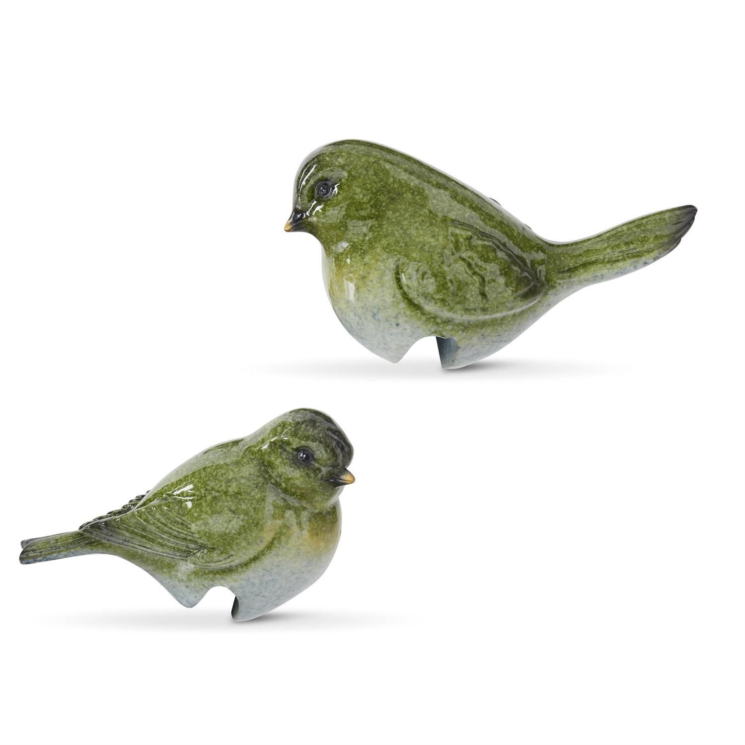 3.5&quot; Green Bird Pot Hangers
