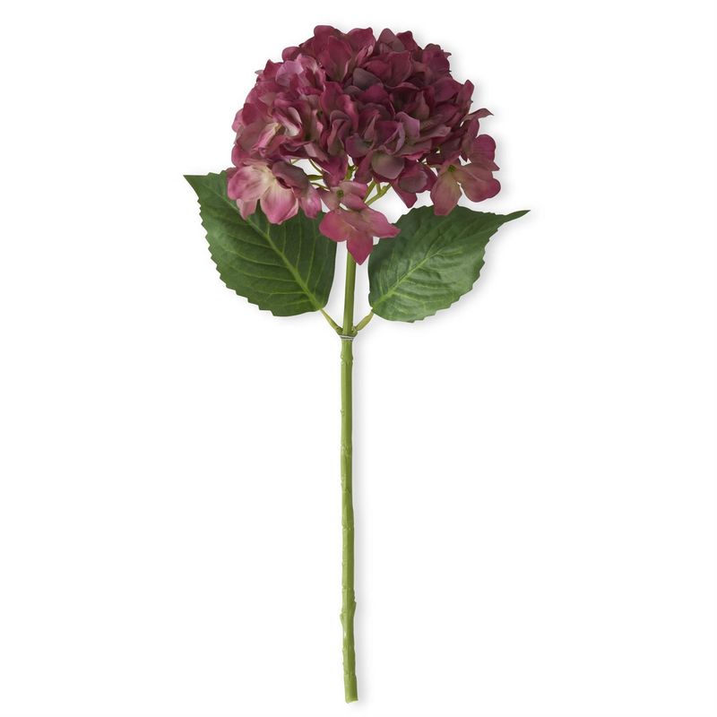 20&quot; Purple Green Real Touch Hydrangea Spray