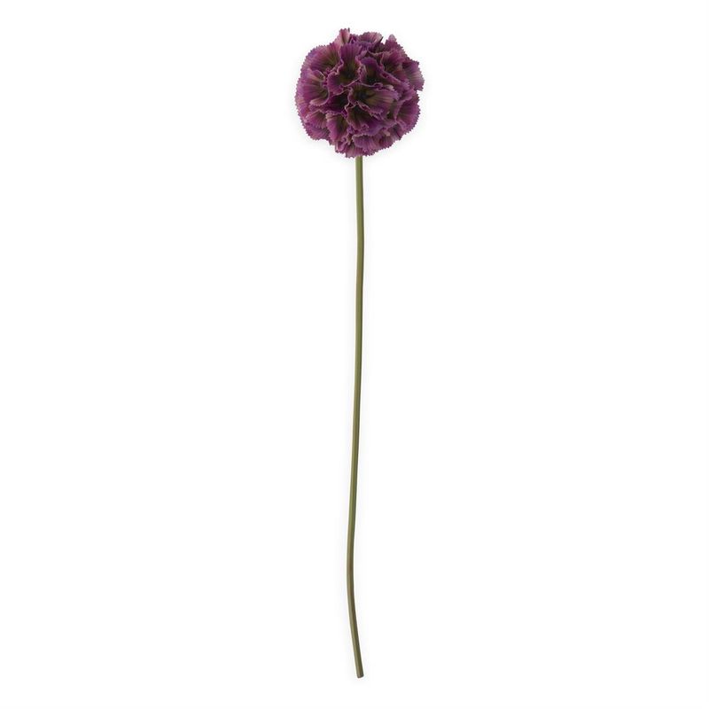 22&quot; Dark Purple Scabiosa Pod Stem