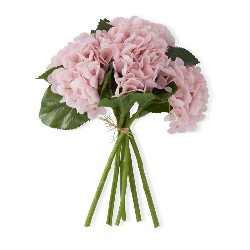 13&quot; Pink Real Touch Hydrangea Bundle