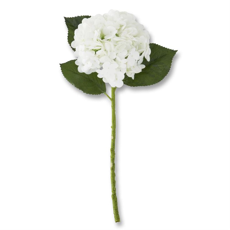 20&quot; White Real Touch Hydrangea Stem