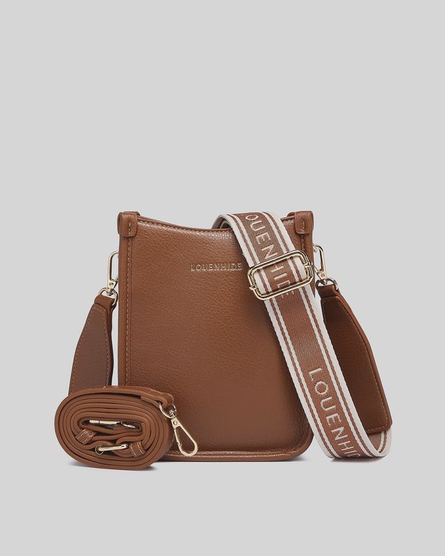 Parker Logo Crossbody - Tan
