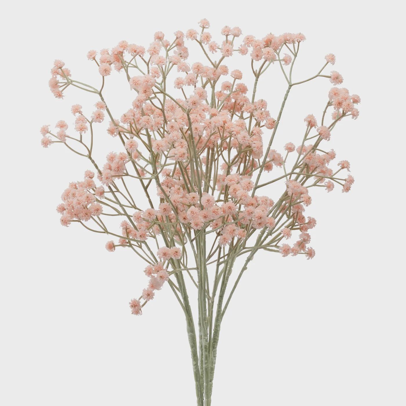 Baby&#39;s Breath Faux 25L&quot; 4 Stem Bouquet - Pink