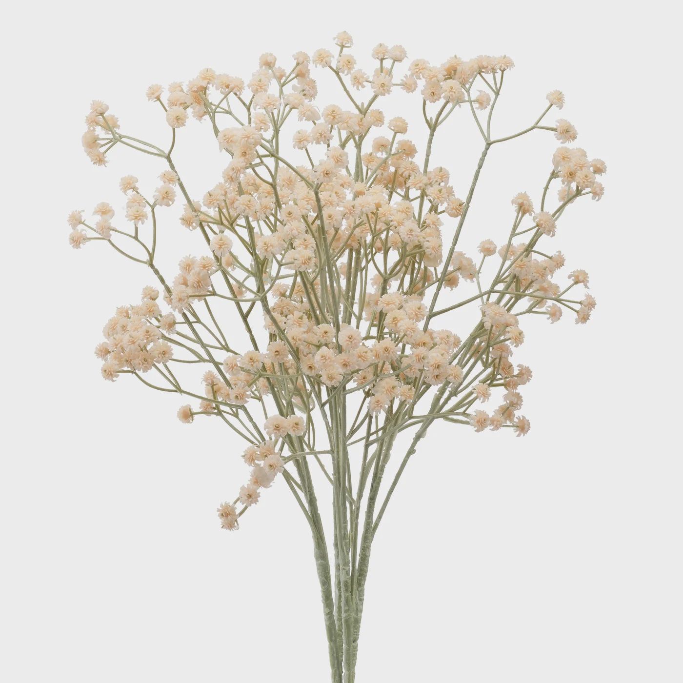 Baby&#39;s Breath Faux 25L&quot; 4 Stem Bouquet - Cream
