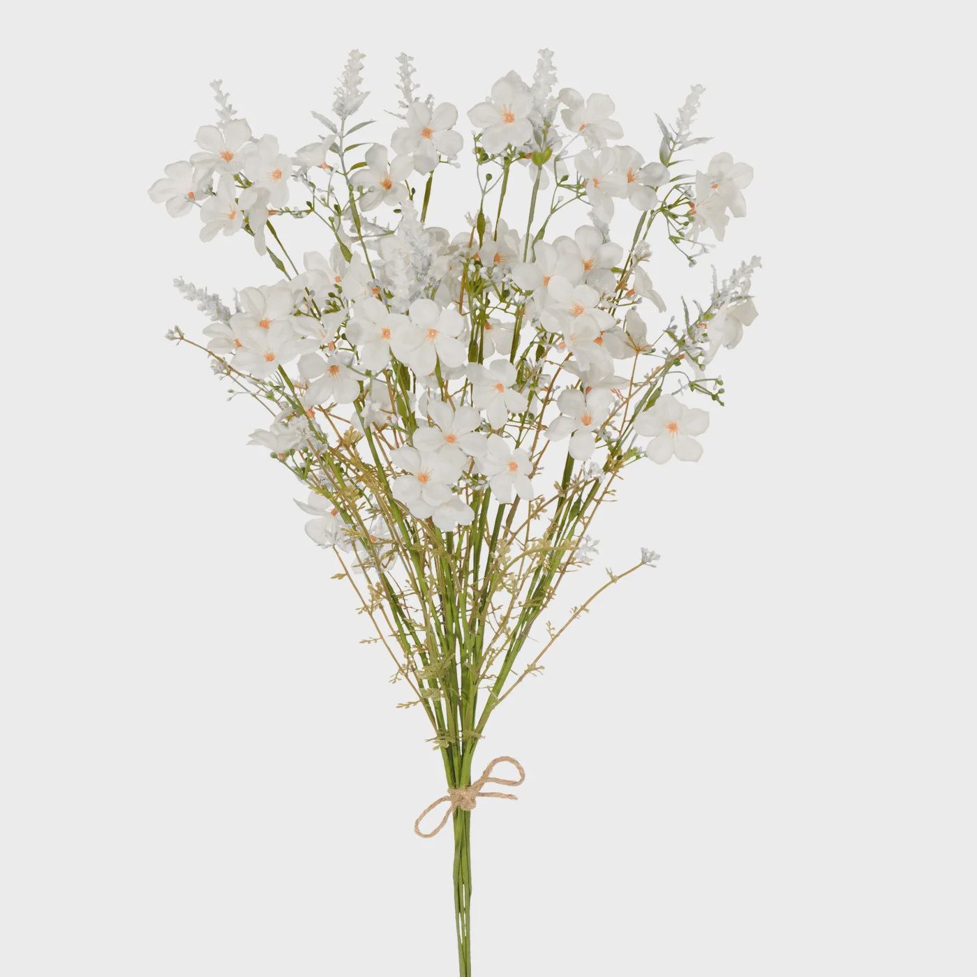 Field Flower 22L&quot; 6 Stem Bouquet - Cream