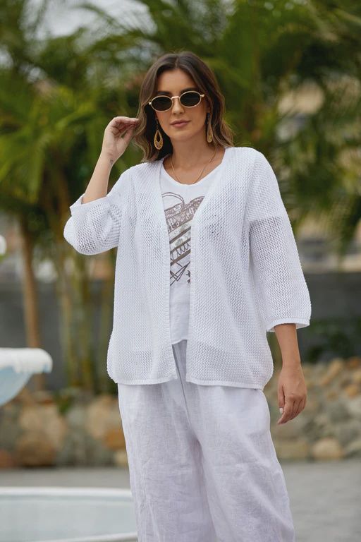 Crochet Mesh Cardigan