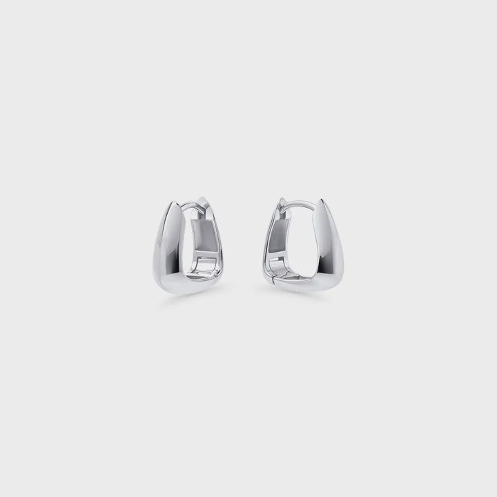 Tamara Huggie Earrings - Silver