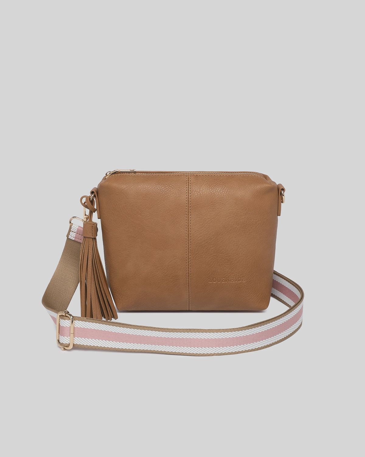 Kasey Stripe Crossbody - Camel
