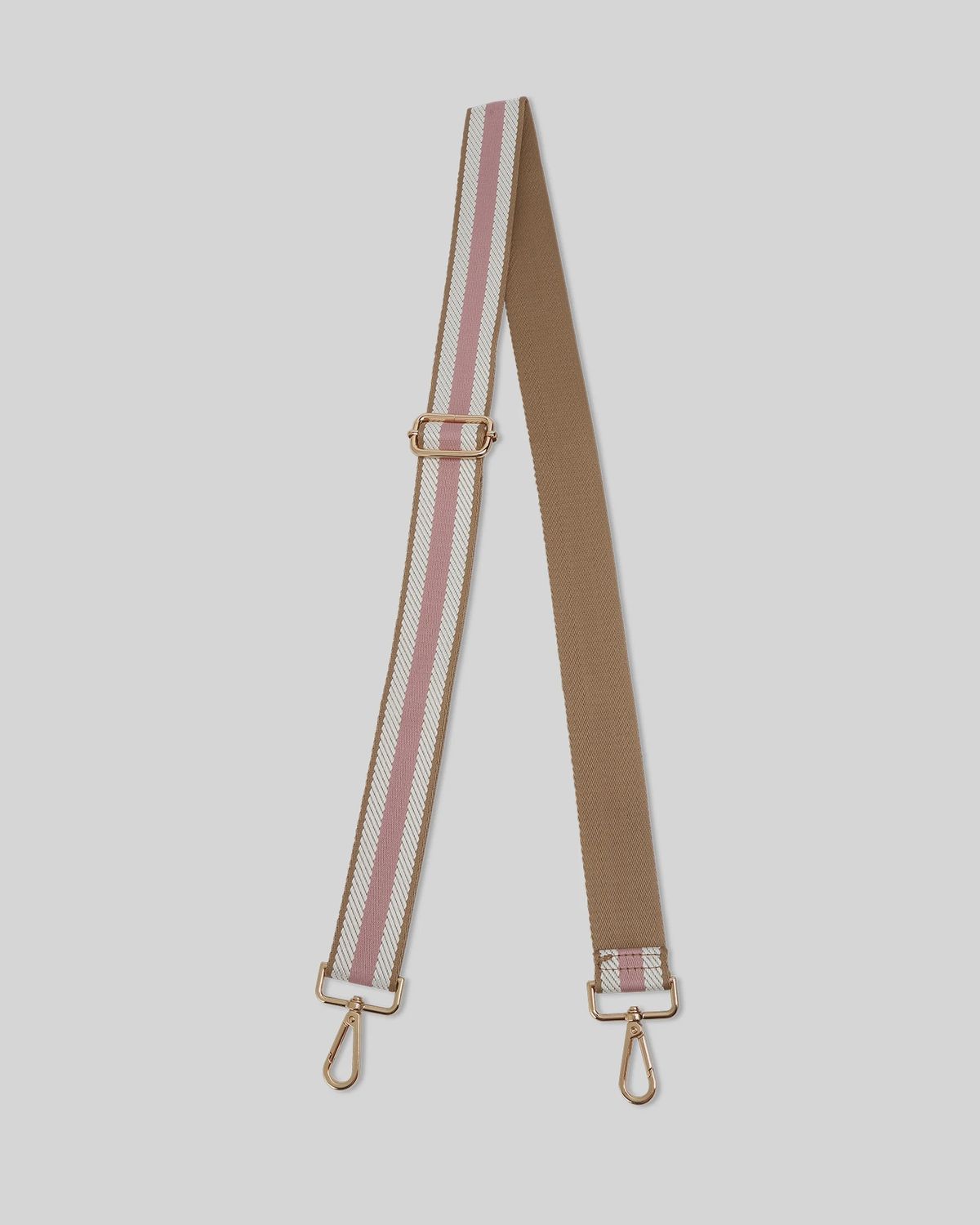 Stripe Guitar Strap, Colour: Camel Pink
