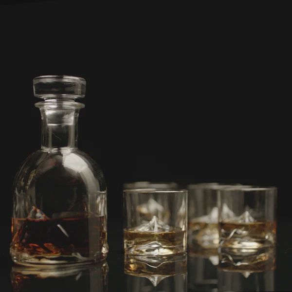 Everest Crystal Whiskey Decanter Set