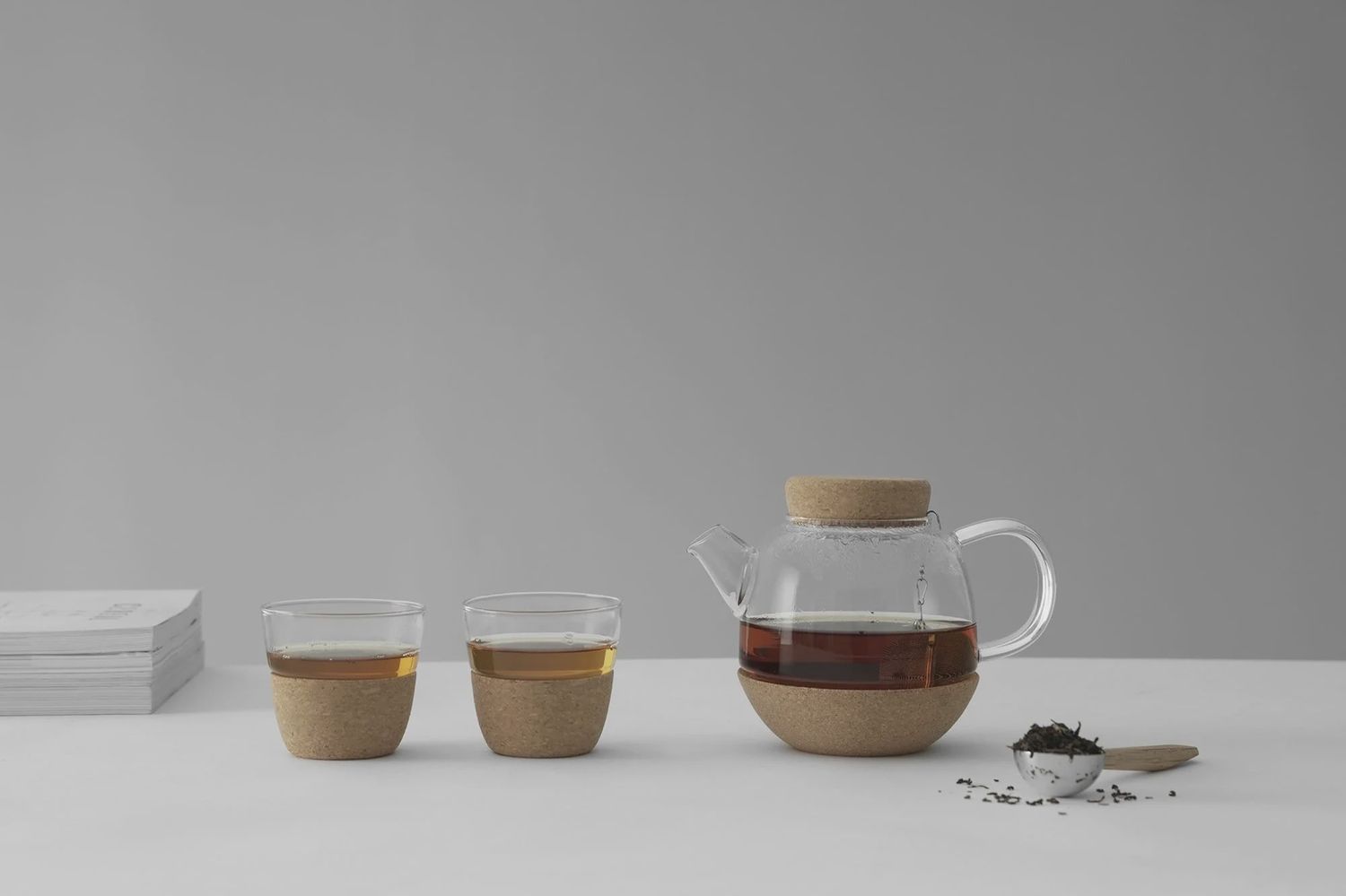 Cortica™ Glass &amp; Cork Teapot w/Ball Infuser - 20oz