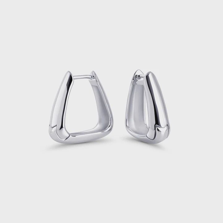 Tamara II Huggie Earrings - Silver