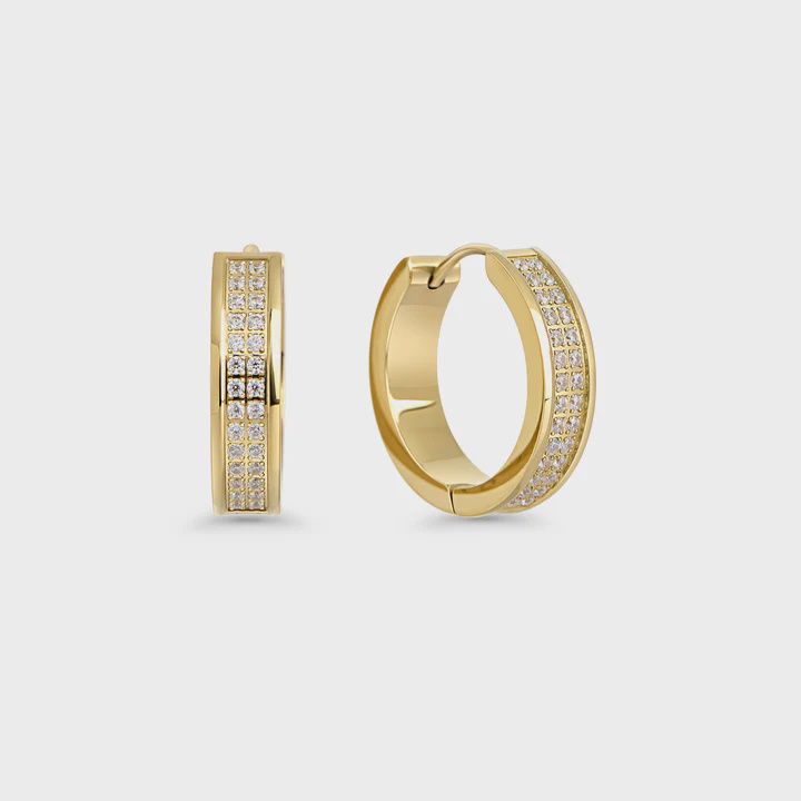 Bastia Huggie Earrings - Gold