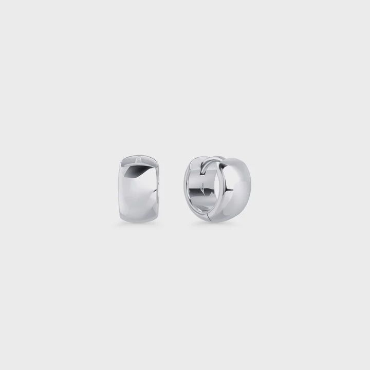 Bali Small Huggie Earrings - Silver