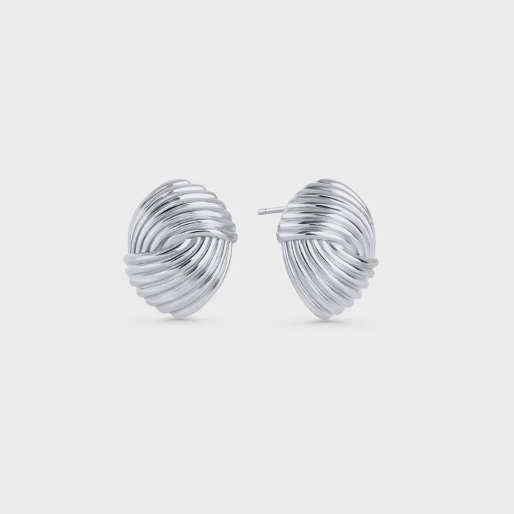 Motion Stud Earrings - Bégin Sisters - Silver