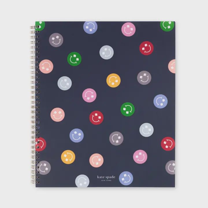 Large Spiral Notebook, Spade Smiley