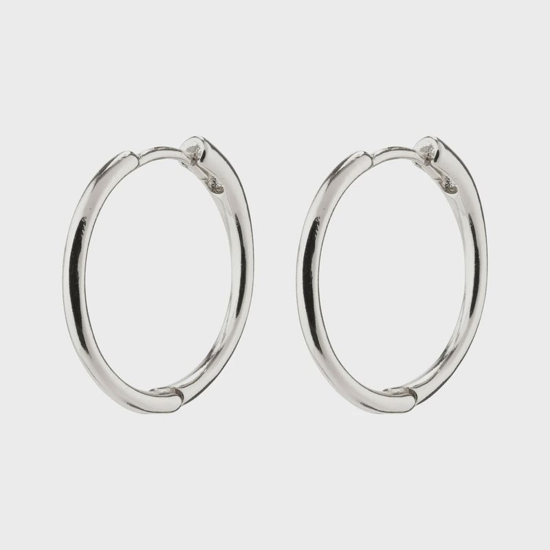 EANNA medium hoops silver-plated