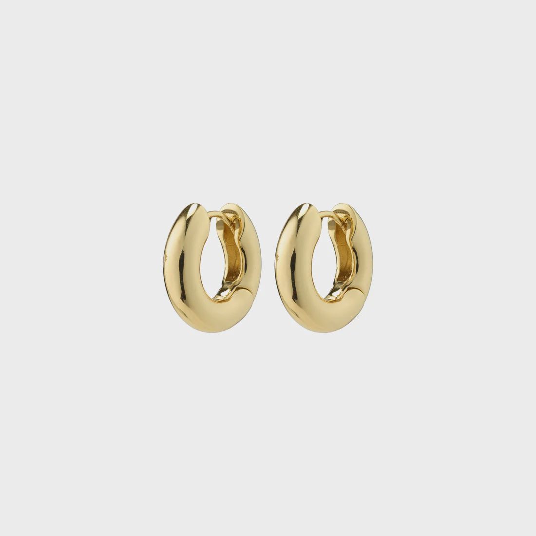 AICA chunky huggie hoop earrings gold-plated