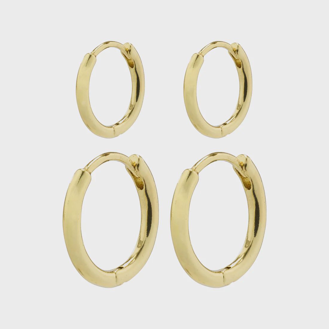 ARIELLA hoop earrings 2-in-1 set gold-plated
