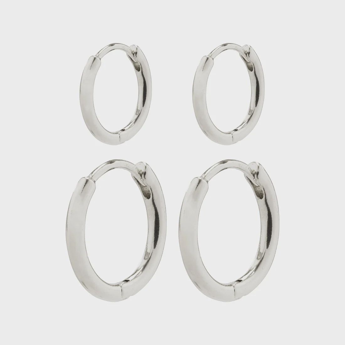 ARIELLA hoop earrings 2-in-1 set silver-plated