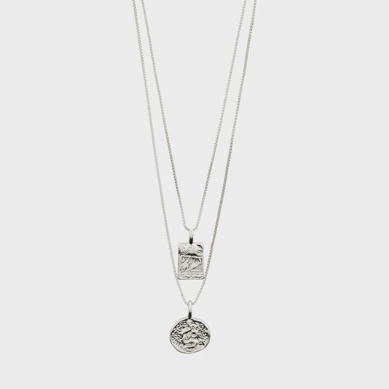 VALKYRIA coin necklace 2-in-1-set silver-plated