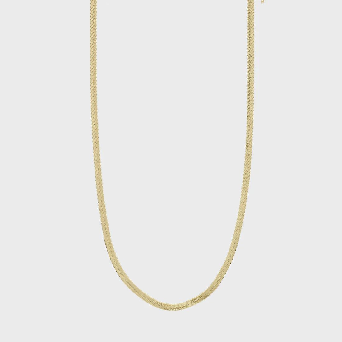 JOANNA flat snake chain necklace gold-plated