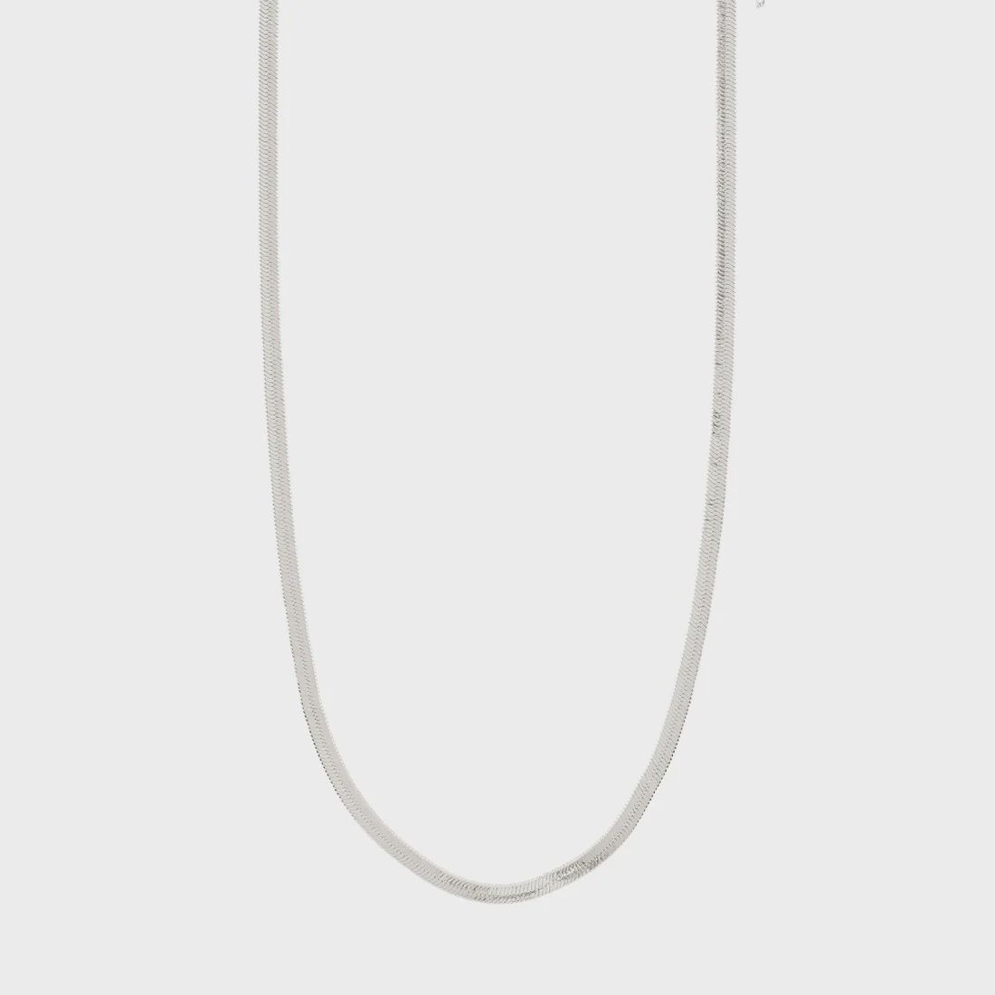JOANNA flat snake chain necklace silver-plated