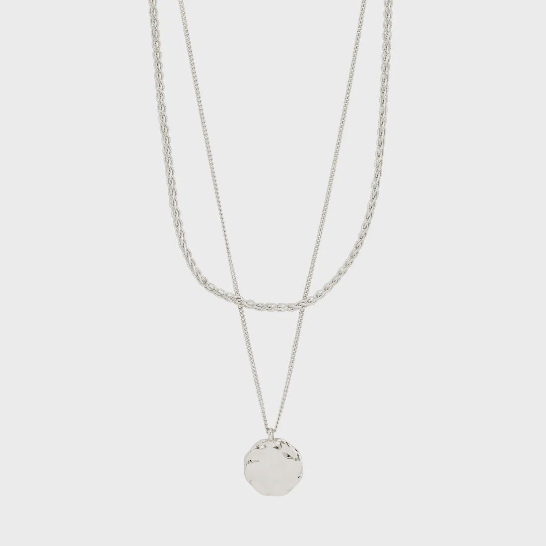 DECLAN necklace 2-in-1 set, silver-plated