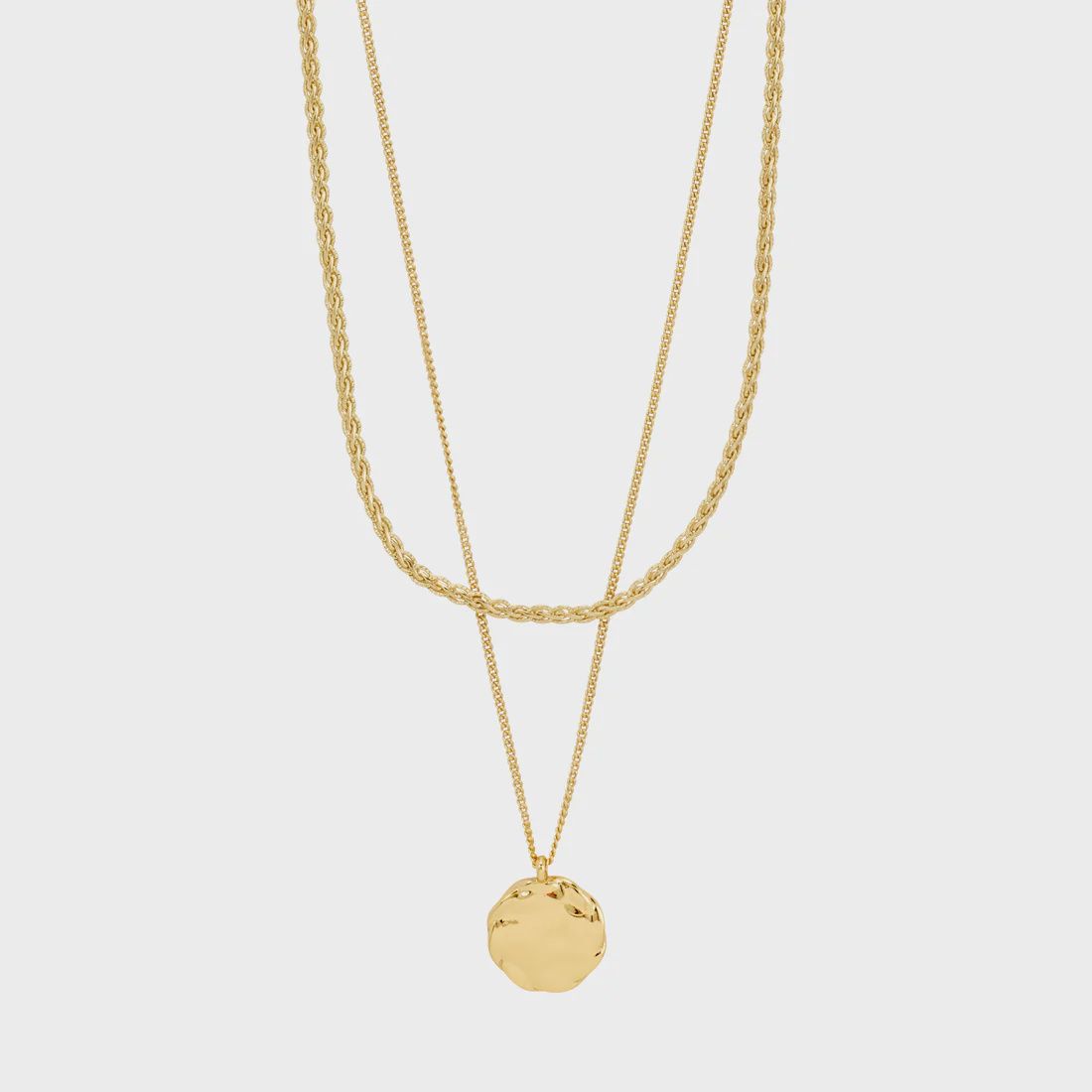 DECLAN necklace 2-in-1 set, gold-plated