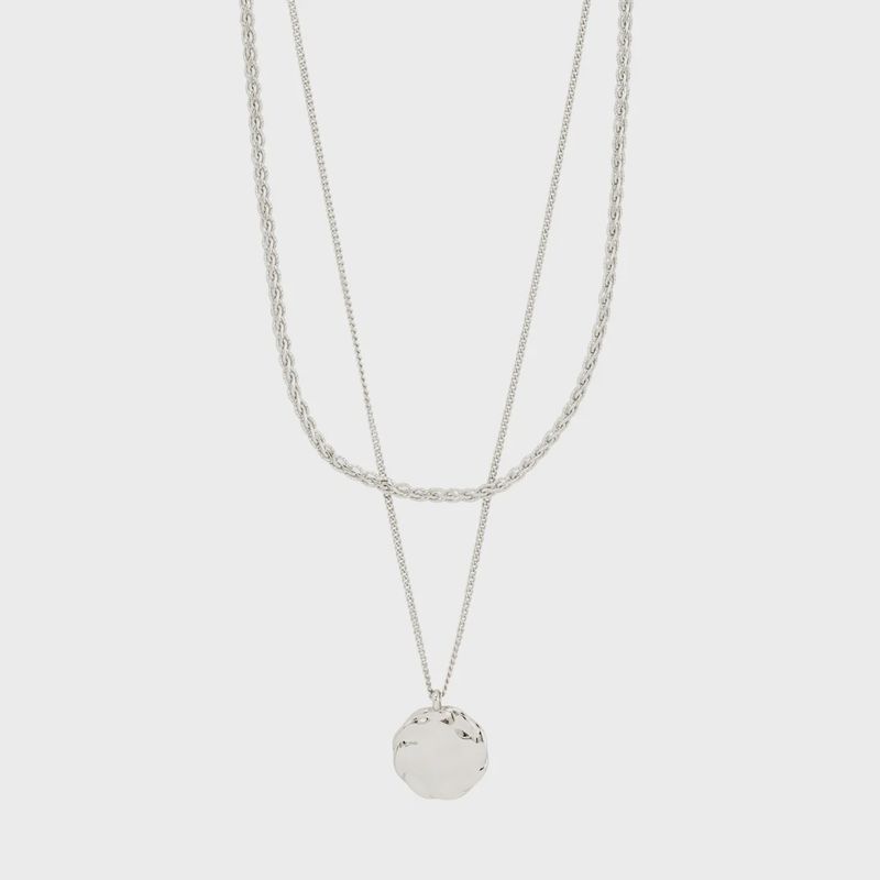 DECLAN necklace 2-in-1 set, silver-plated