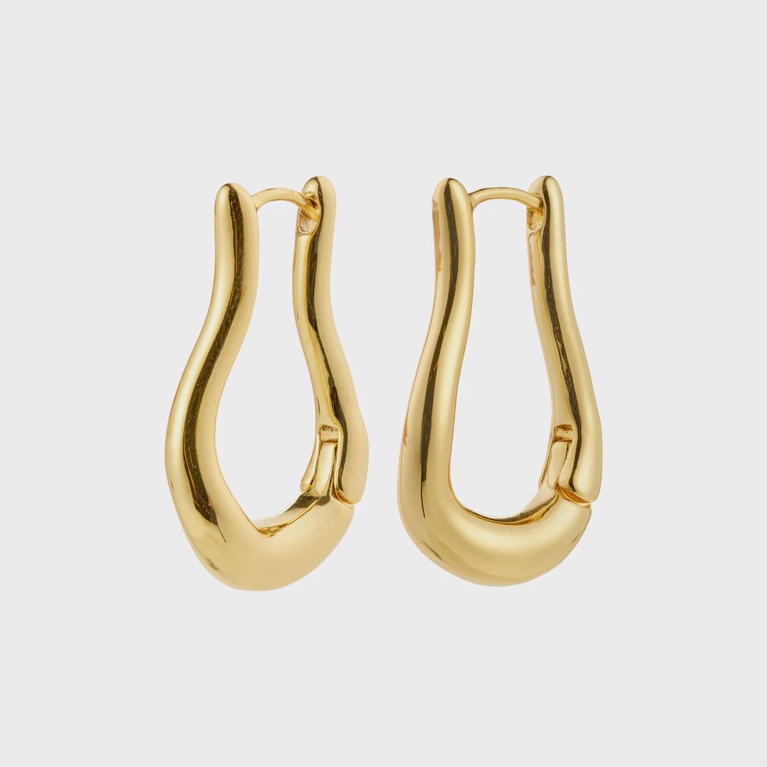 UNFOLD hoops gold-plated