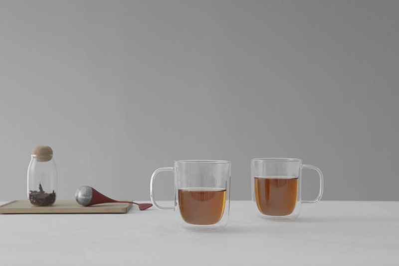 Classic™ Glass Double-Walled Mugs - Set of 2