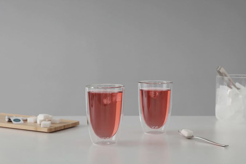 Lauren™ Large Glass Double-Walled Glasses - Set of 2