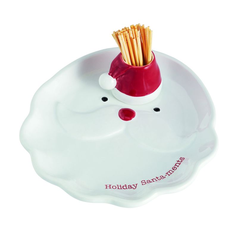 Santa Xmas Toothpick Plate