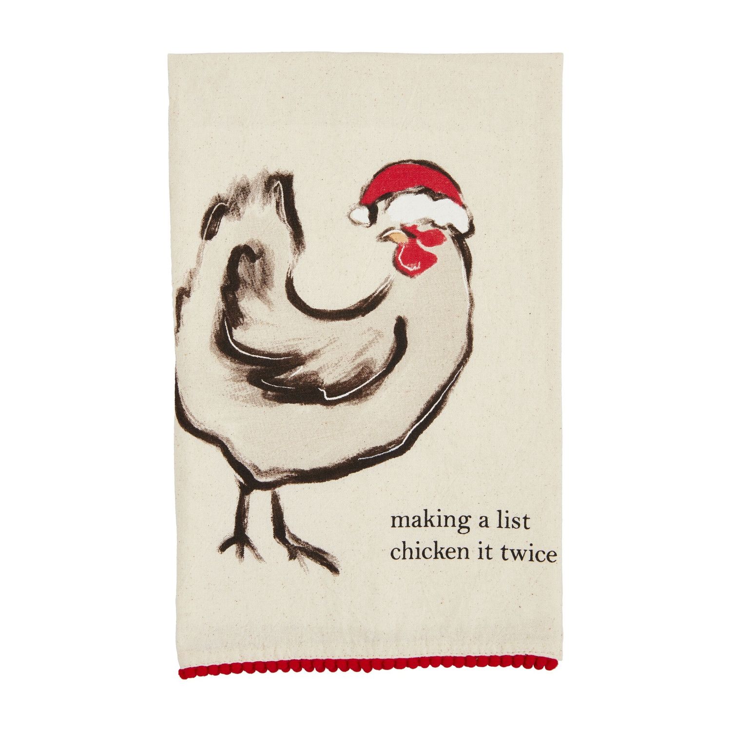 Christmas Chicken Farm Towel