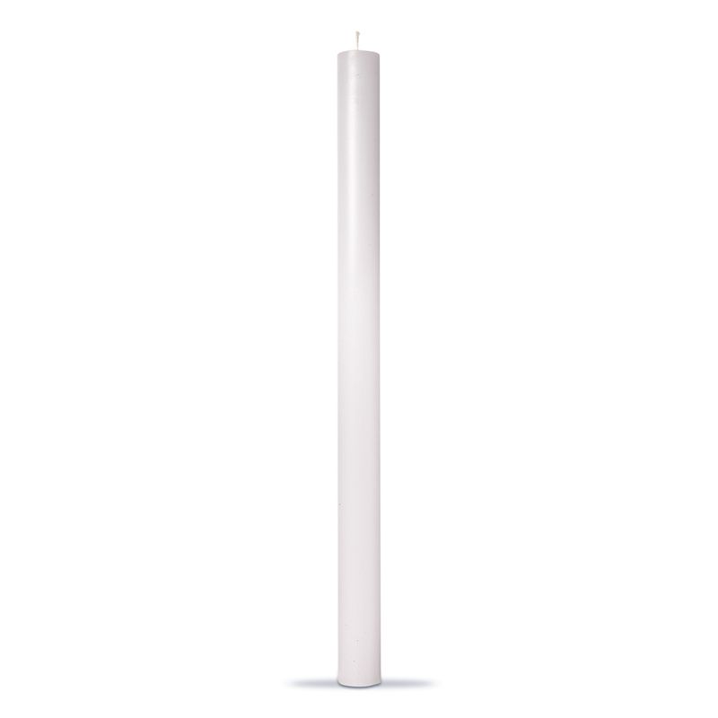 Color Studio 12" Straight Candle - White