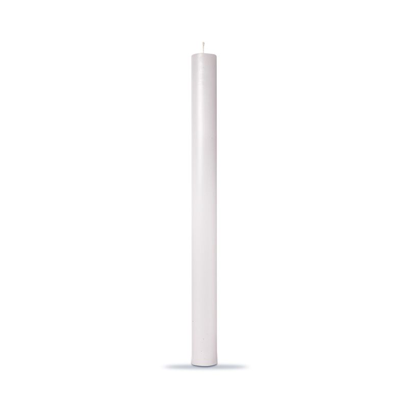 Color Studio 10" Straight Candle - White