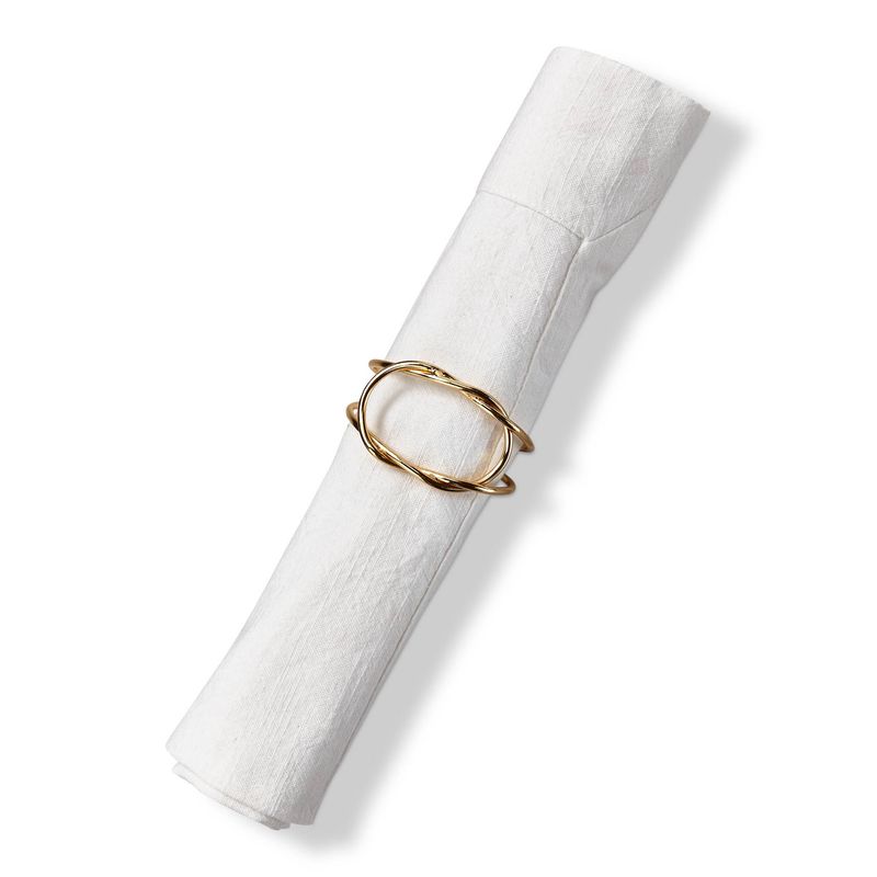 Infinity Napkin Ring Brass