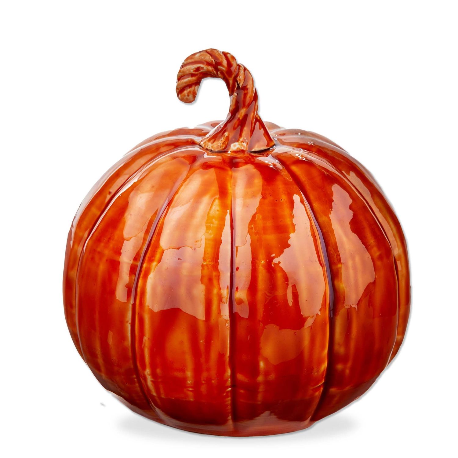 Pumpkin Enamel Decor Small Orange