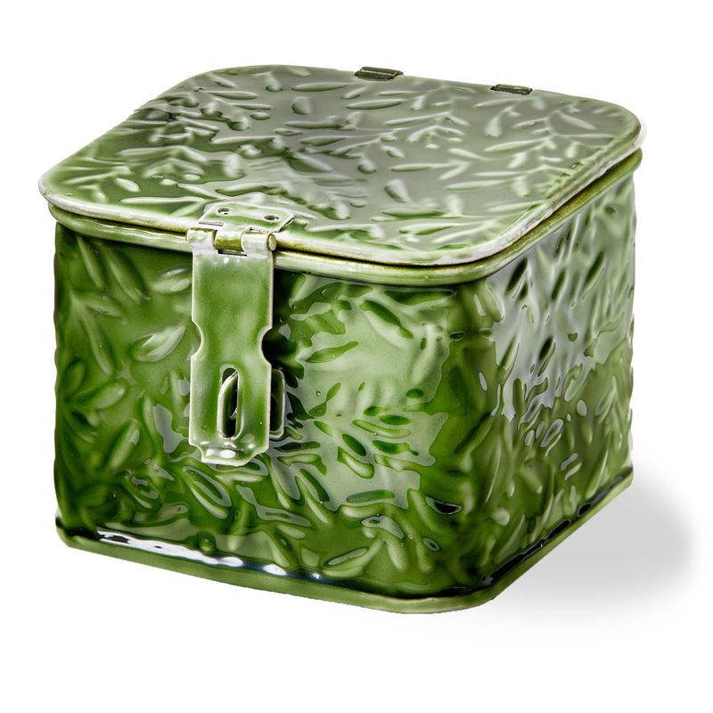Botanical Trinket Box - Green