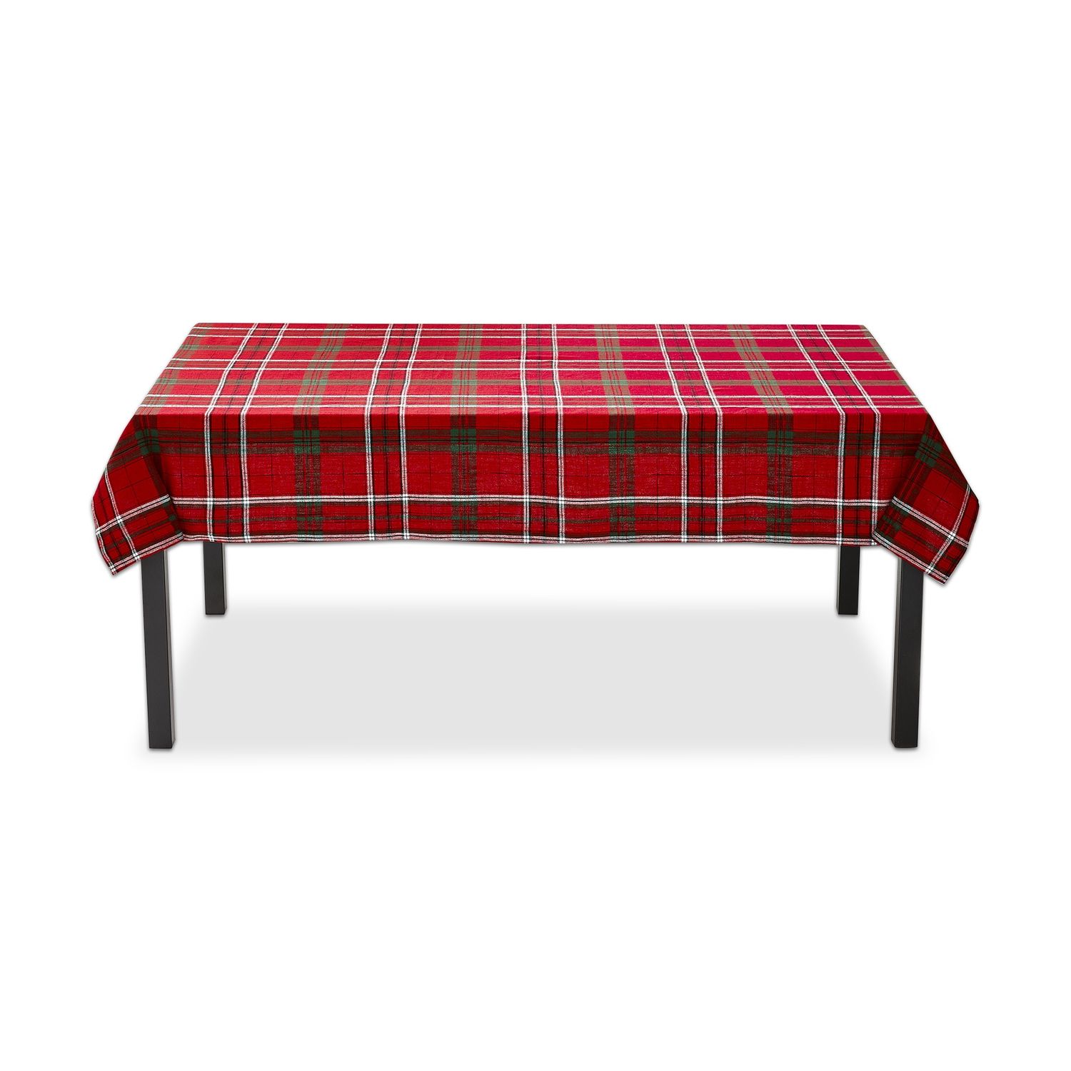 Sleigh Ride Holiday Plaid Table Cloth