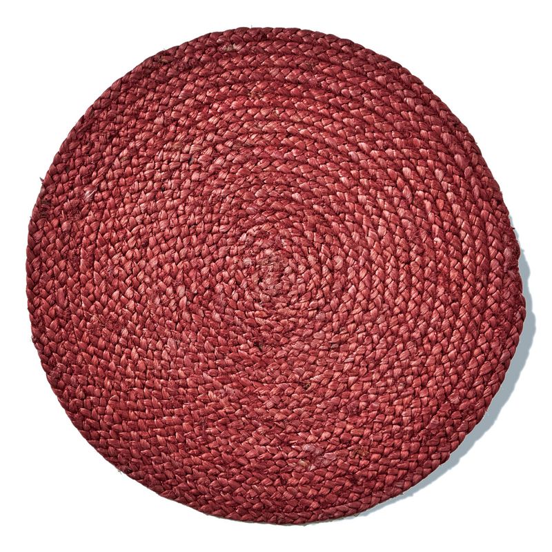 Hemp Braided Placemat Burnt Sien