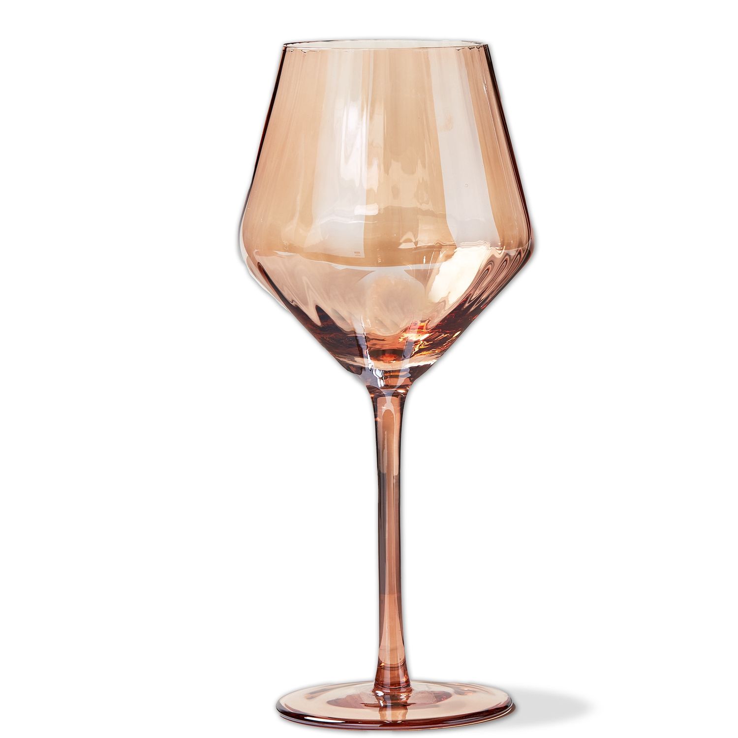 Chelsea Iridesent Optic Wine Glass - Blush