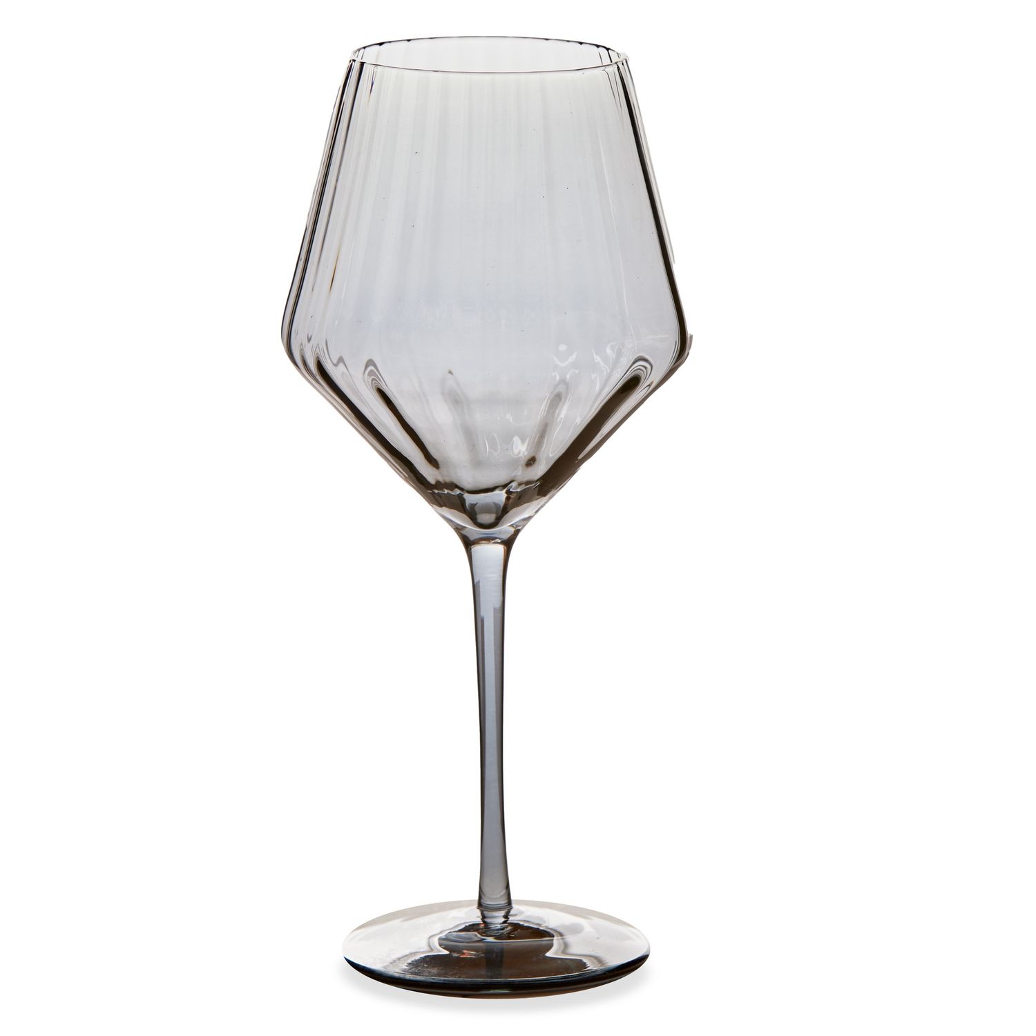 Chelsea Optic Wine Glass - Smoke