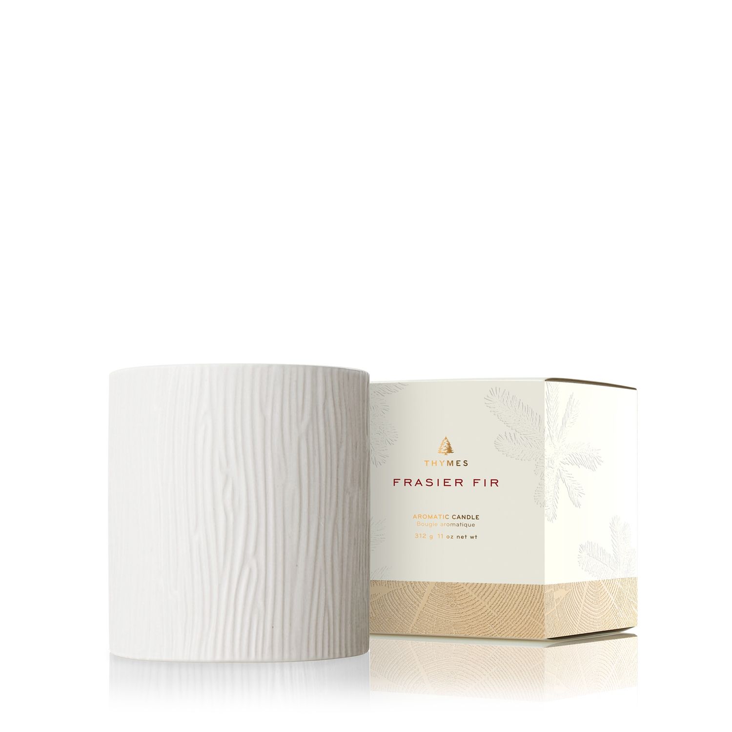 Gilded Ceramic Poured Candle, Medium