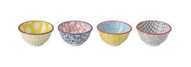 2.5&quot; Round Hand-Stamped Stoneware Pinch Pot
